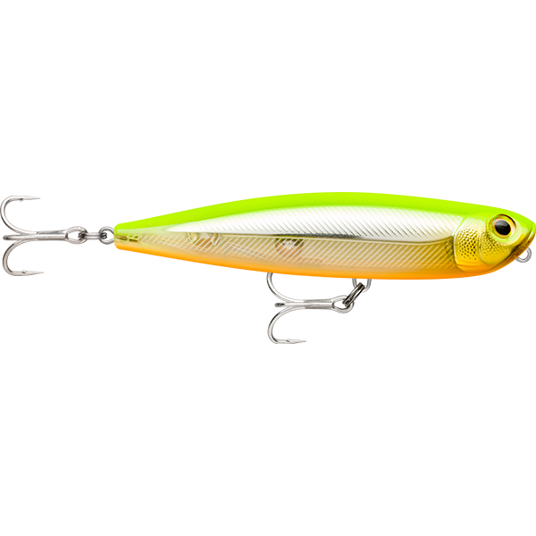 Rapala Precision Extreme Pencil Saltwater 107mm  21g Floating Stickbait Lure [cl:flake Hot Chartreuse]