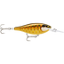 Rapala Shad Rap Elite 95mm 18g Hard Body Lure [cl:gilded Striped Grey Shine]