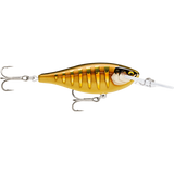 Rapala Shad Rap Elite 95mm 18g Hard Body Lure [cl:gilded Striped Grey Shine]