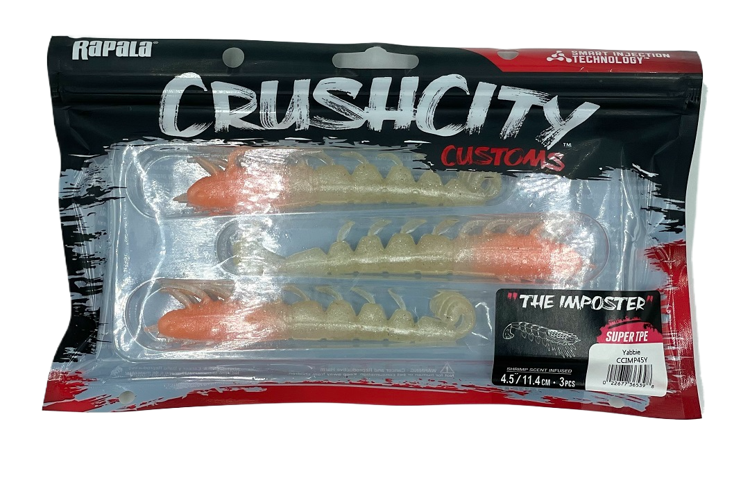 Rapala Crush City 4.5" The Imposter Soft Plastic Lure [cl:yabbie]