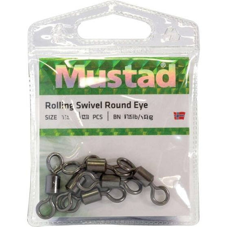 Mustad Rolling Swivel [sz:10 - 70lb - 10pk]