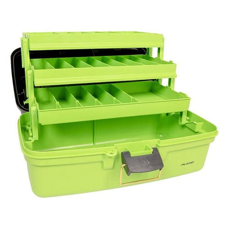 Plano 61 Series 3 Tray Tackle Box Green Black