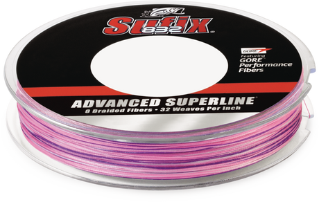 Sufix 832 Advanced Braided Fishing Line Pink Camo 300yds [sz:300yds 15lb]