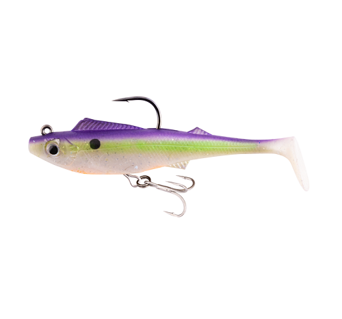 Berkley 5.5&quot; Shimma Pro Rig Soft Plastic Swimbait Lure [cl:purple Haze]