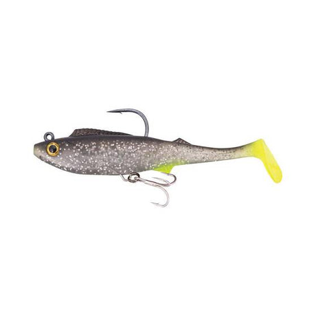 Berkley 6.5" Shimma Pro Rig Soft Plastic Lure [cl:silver Chartreuse]