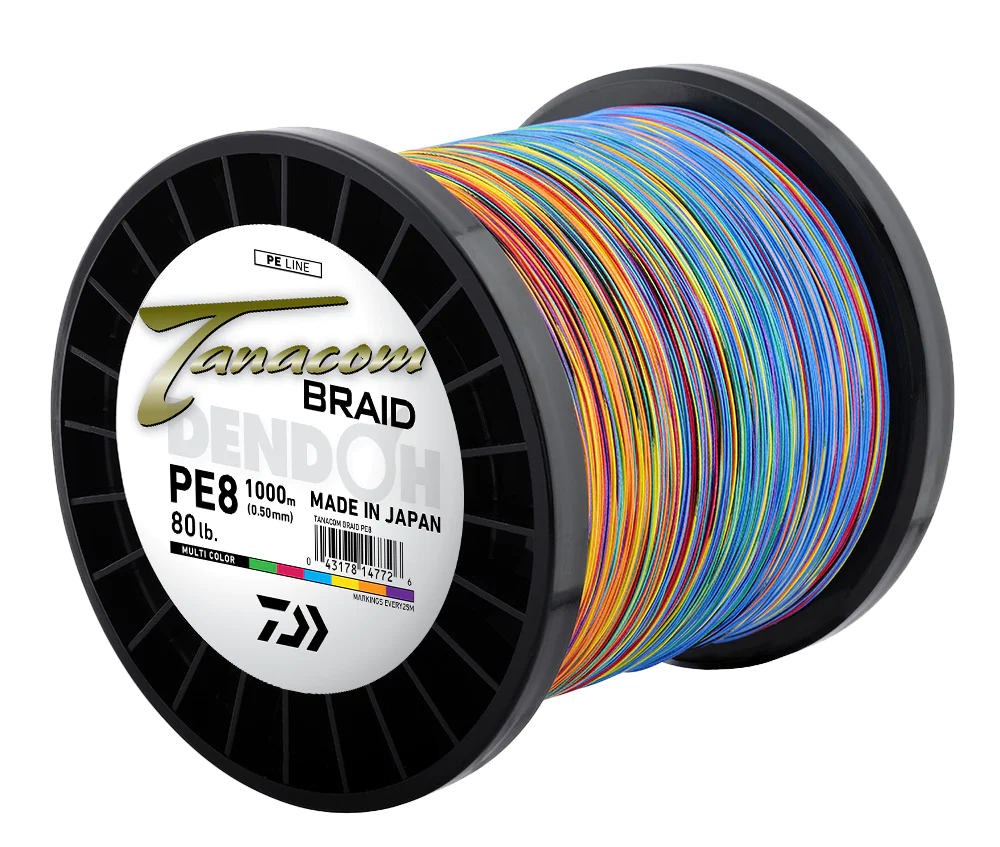 Daiwa Tanacom Braid 1000m 80lb Pe8 Multi