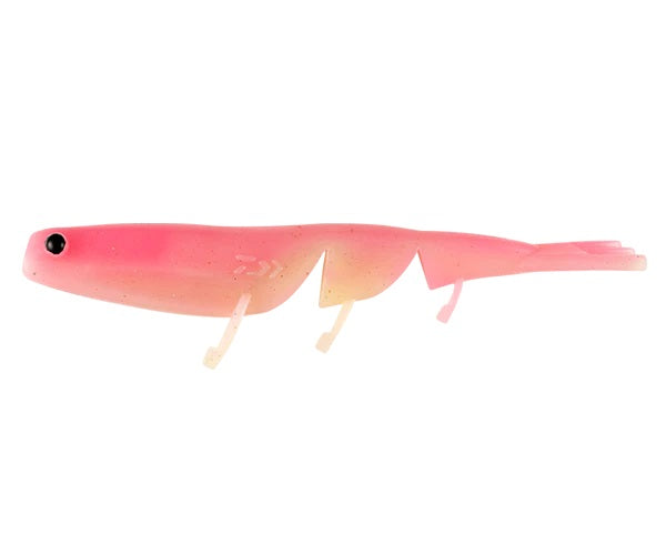 Daiwa Baitjunkie 5&quot; Prawn Soft Plastic Lure [cl:pink Glow Uv]