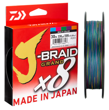 Daiwa J-braid Grand X8 Braided Fishing Line Multi Colour 300m