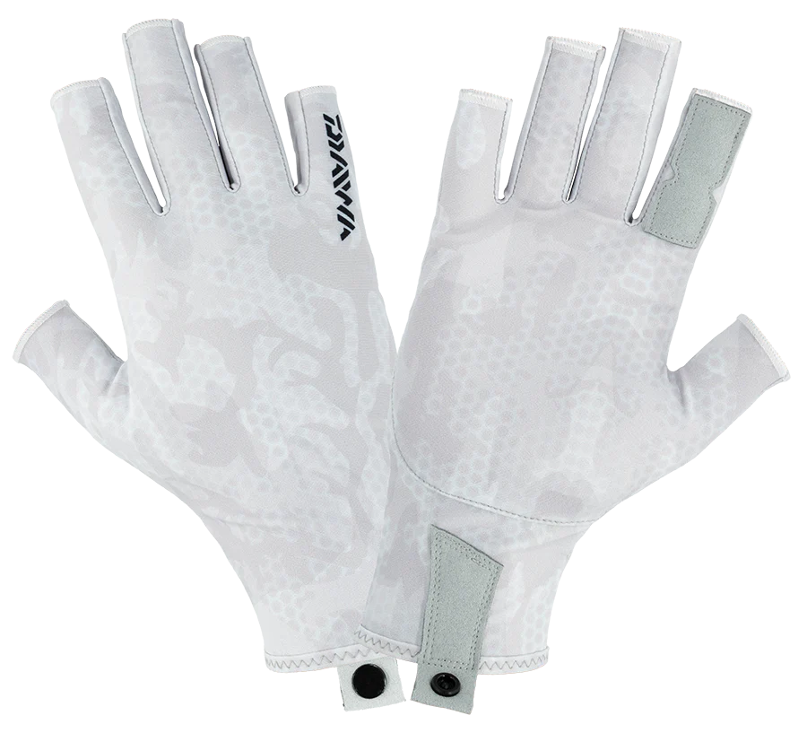 Daiwa Sun Gloves Grey Prism [sz:l/xl]