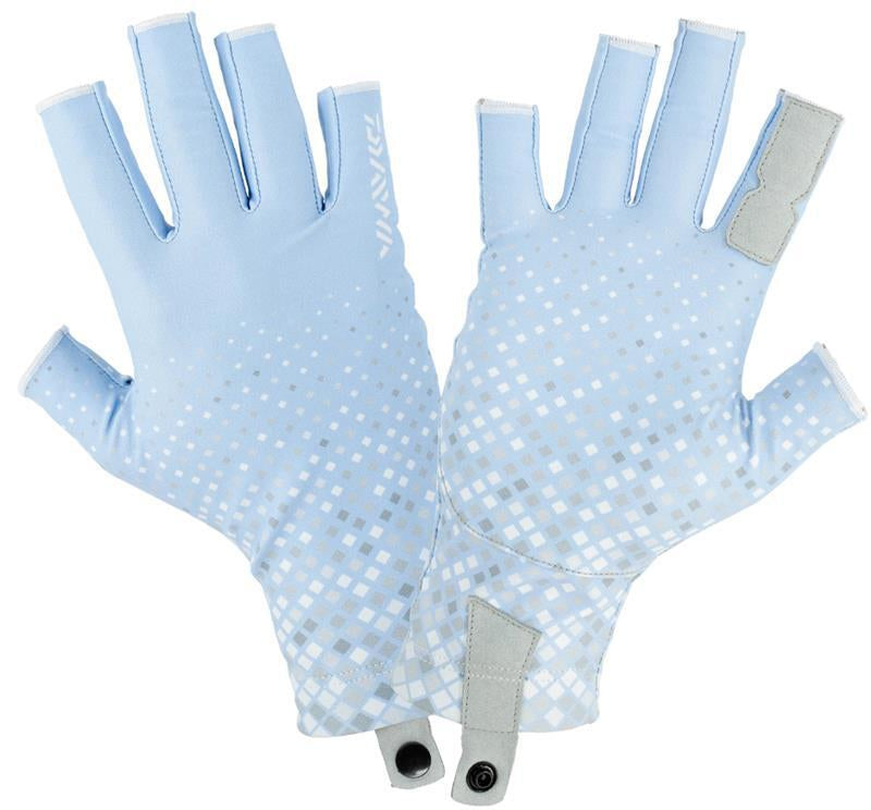 Daiwa Pro Sun Gloves Blue Prism [sz:l/xl]