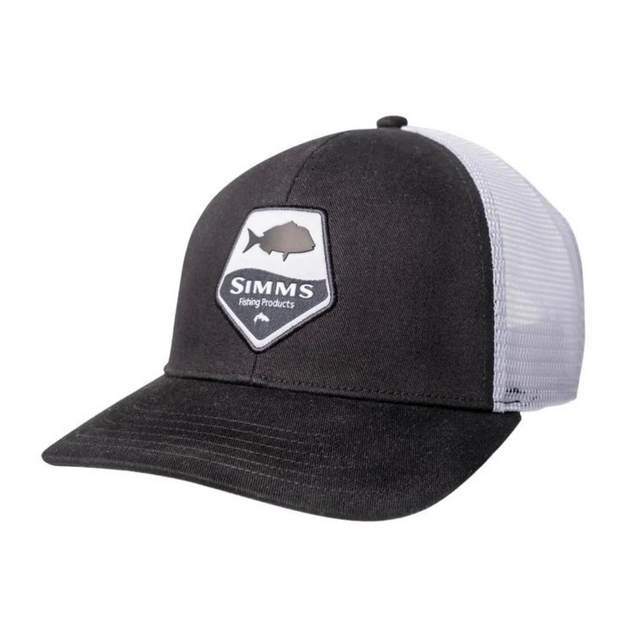 Simms Snapper Patch Trucker Cap Black