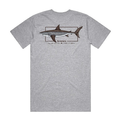 Simms Shirt Artist Tee Great White Shark Fish It Well [sz:s]