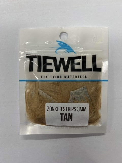 Tiewell Zonker Strips 3mm Tan &gt;