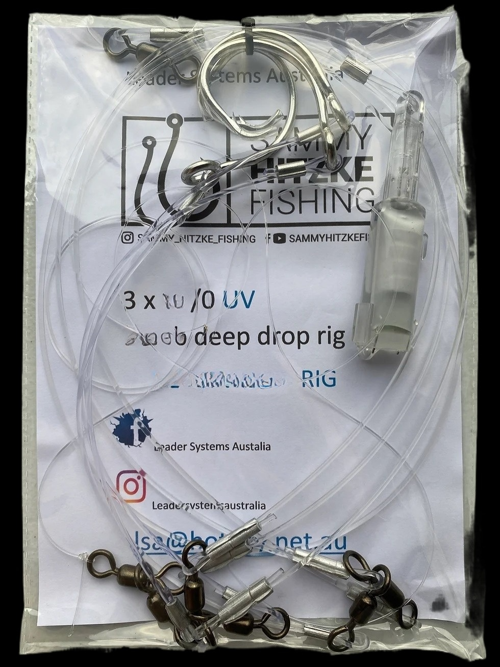 Lsa Deep Drop 3 Hook Disco Pre-made Rig [sz:12/0]