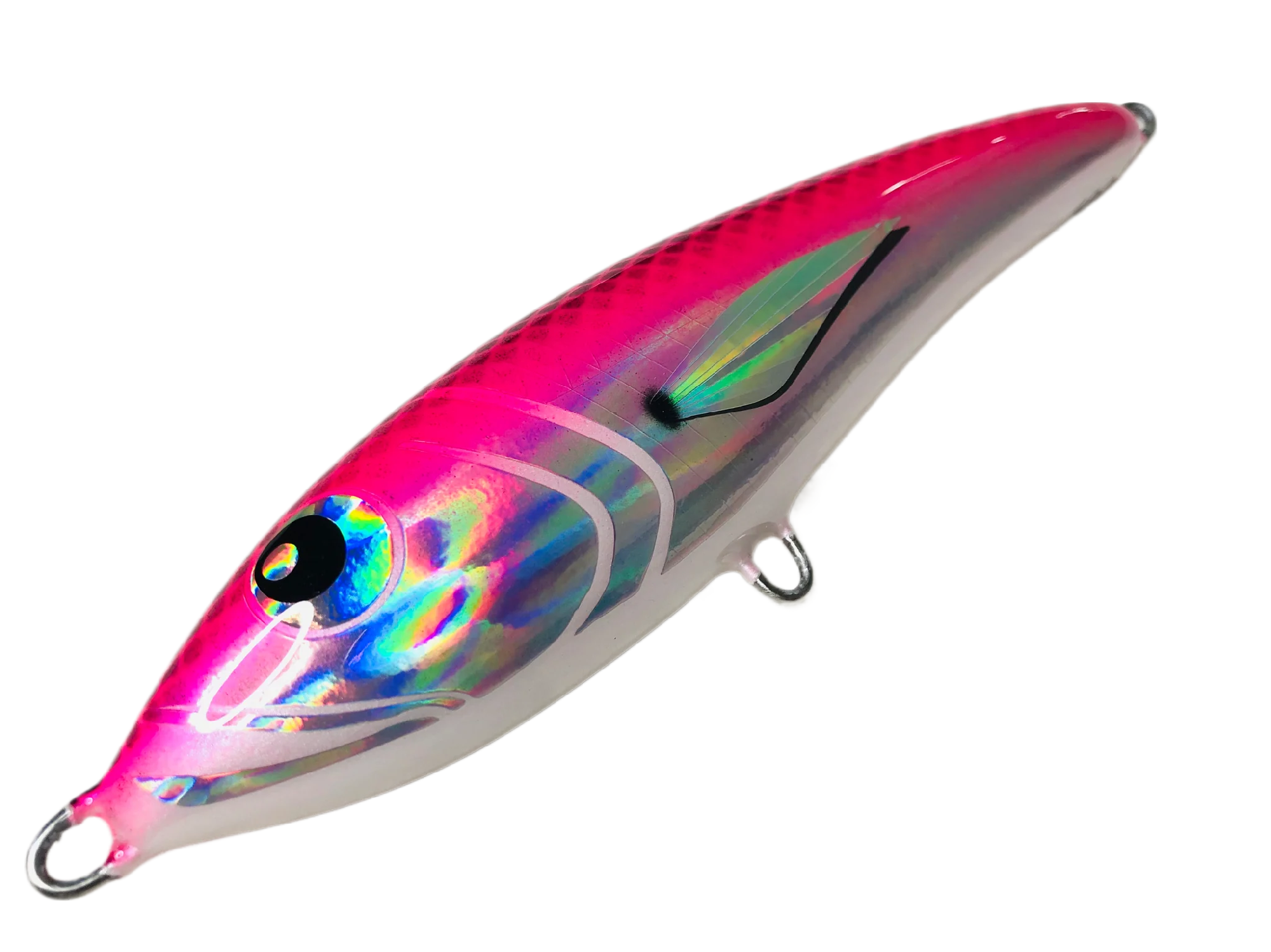 Nashy's 120mm 50g Sinking Stickbait Lure [cl:pink Bits]