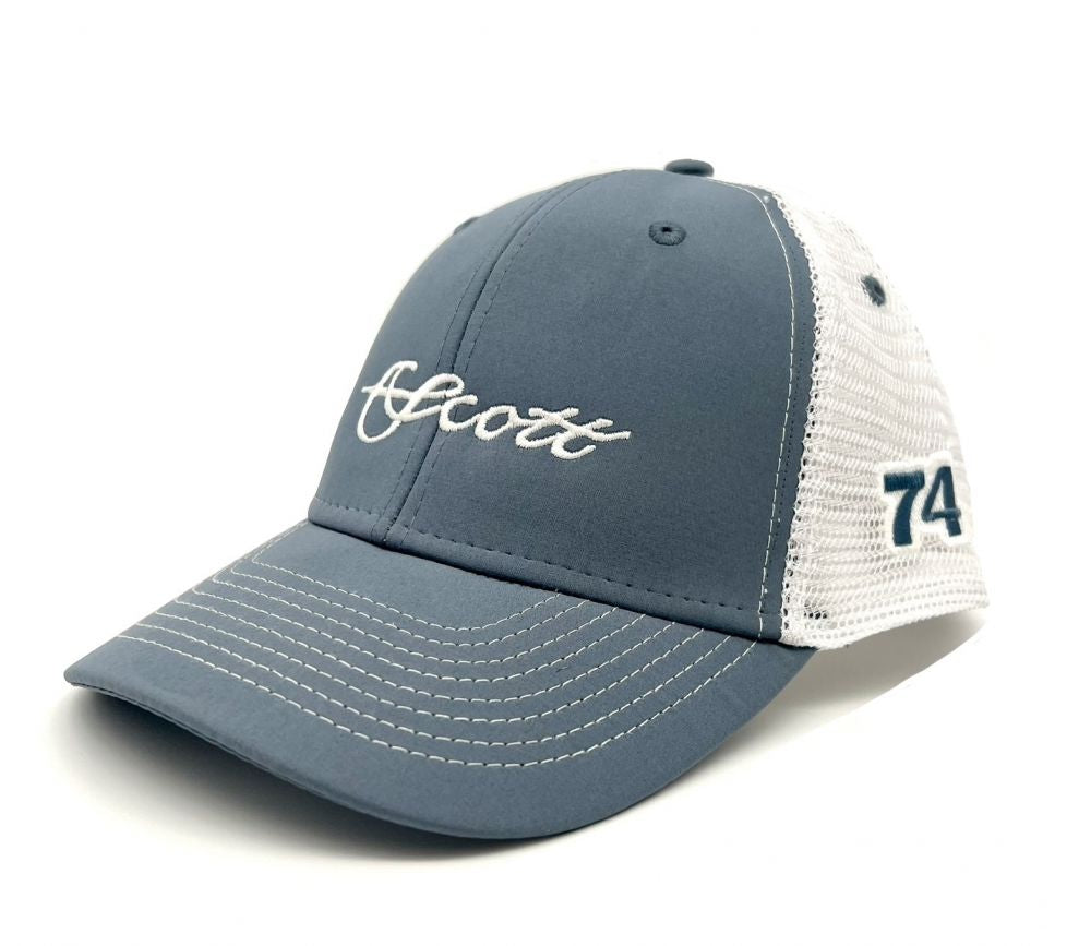 Scott Fly Rods Trucker Cap Blue/white