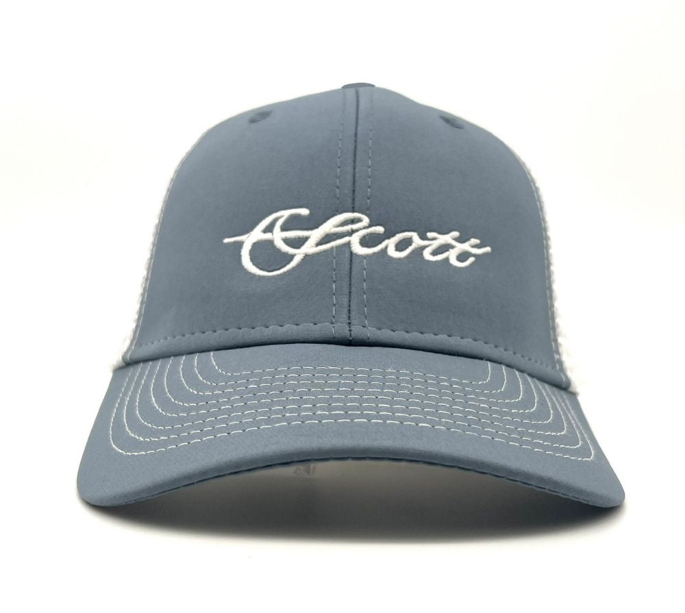 Scott Fly Rods Trucker Cap Blue/white