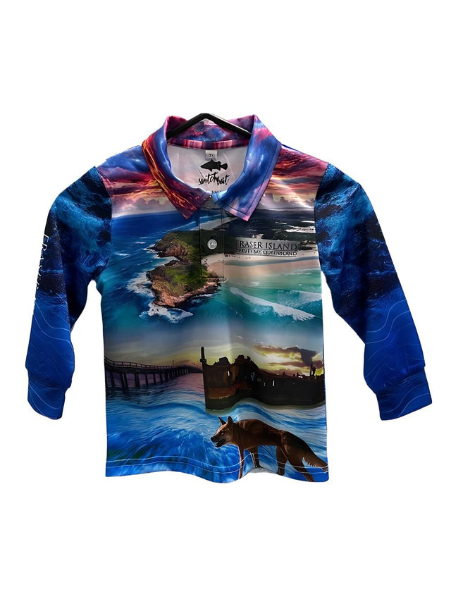 Switchbait Fisho's Tackle World Fraser Island Shirt Kids [sz:10]