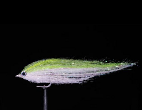 Manic Mfc Bunker Bait Fly 4/0 [cl:chartreuse/white]