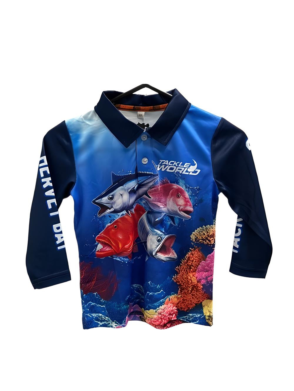 Switchbait Fisho's Tackle World Coral Fish Shirt Kids [sz:10]