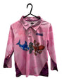 Switchbait Fisho's Tackle World Girls Ink Pink Shirt [sz:10]