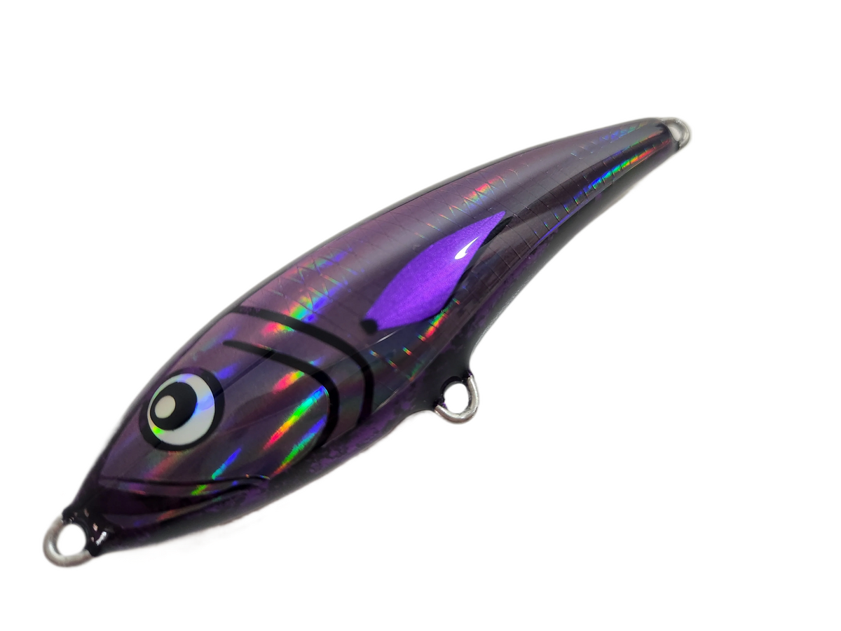 Nashy&#39;s 190mm 115g Sinking Stickbait Lure [cl:purple Aurora]