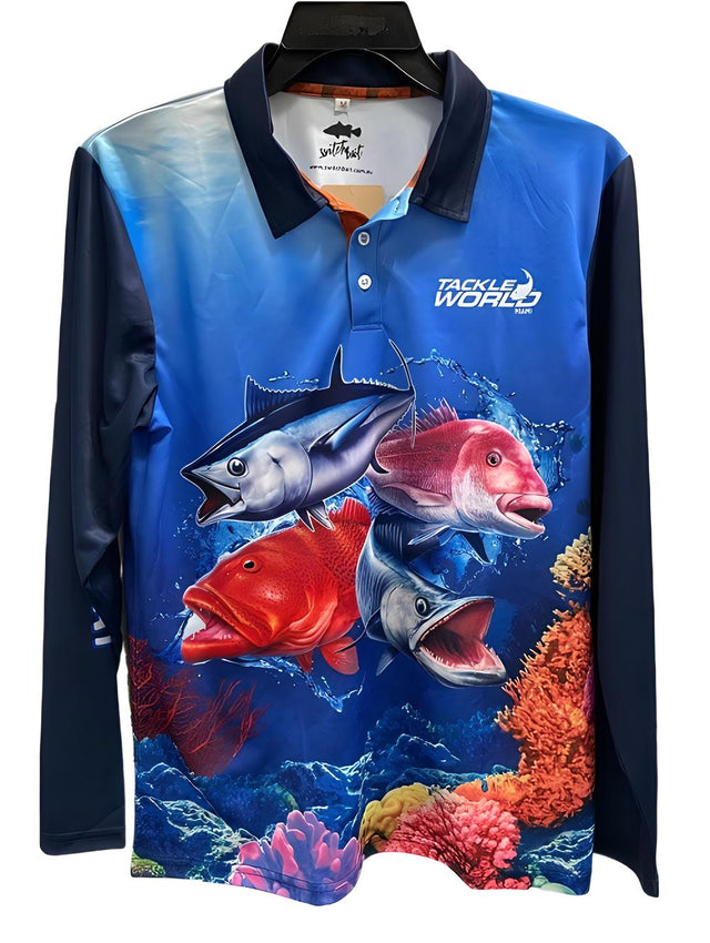 Switchbait Fisho's Tackle World Coral Fish Shirt Adult [sz:l]