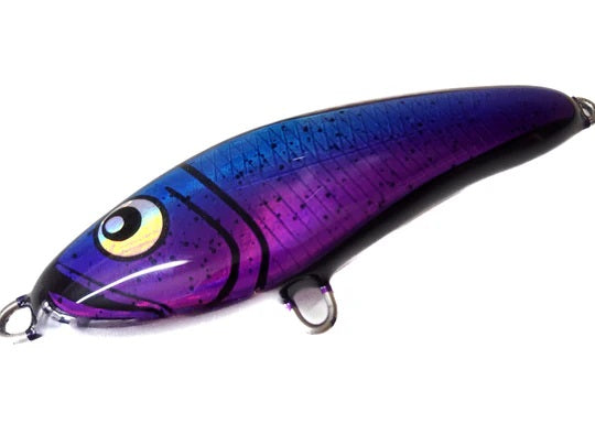 Nashy's 110mm 50g Slow Sinking Stickbait Lure [cl:purple Aurora]