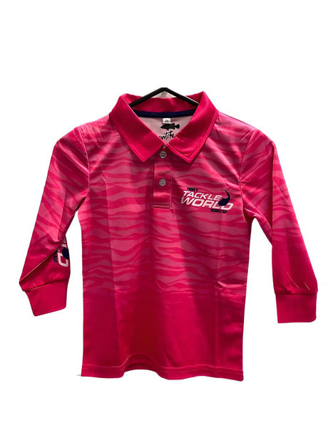 Switchbait Fisho's Tackle World Girls Shirt Pink [sz:2y]