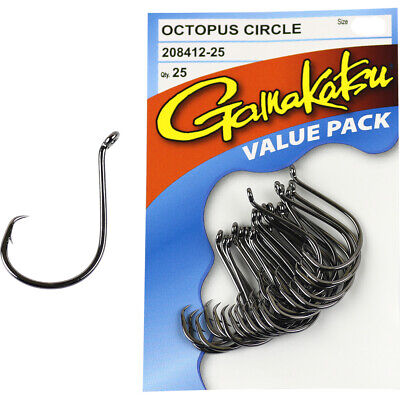 Gamakatsu Octopus Circle Bulk Hooks [sz:3/0 - 25pk]