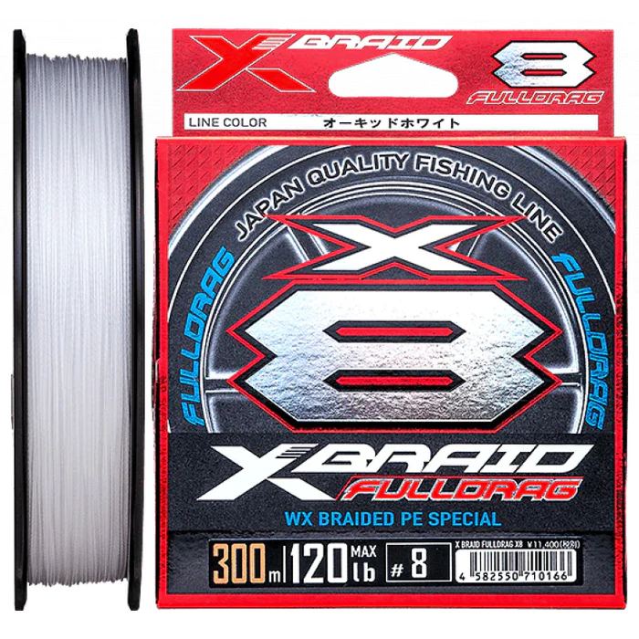 Ygk X-braid Fulldrag X8 Braided Fishing Line White 300m