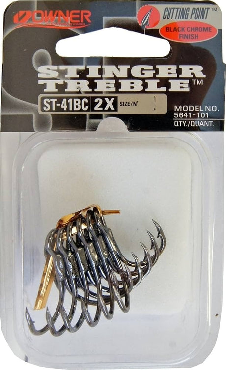 Owner St-41 Treble Hooks [sz:1 - 6pk]