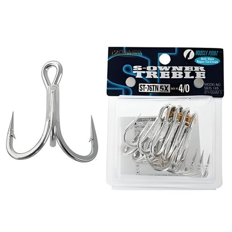 Owner St-76 Treble Hooks [sz:4/0 - 5pk]