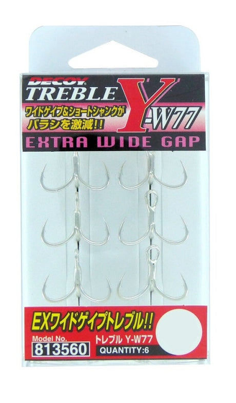 Decoy Y-w77 Extra Wide Treble Hooks [sz:1 - 6pk]