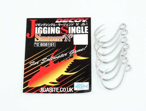 Decoy Sergeant Jigging Single Hooks [sz:1/0 - 7pk]