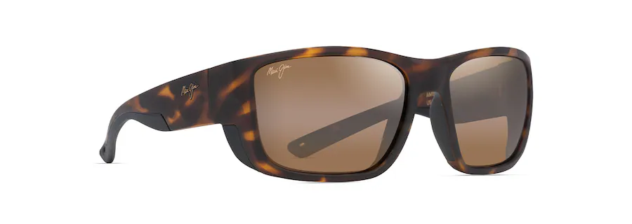 Maui Jim Amberjack Polarised Sunglasses (hcl Matte Turquise With Black)
