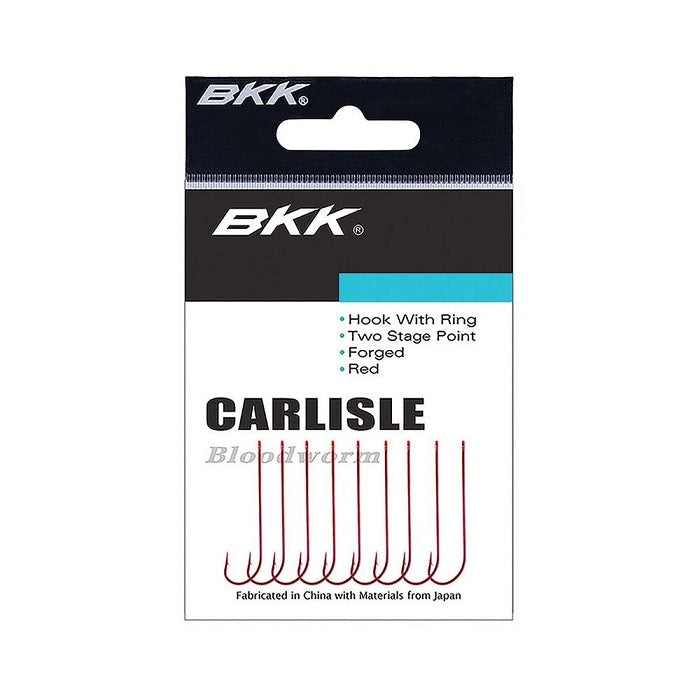 Bkk Carlisle Bloodworm Red Hooks [sz:1 - 9pk]