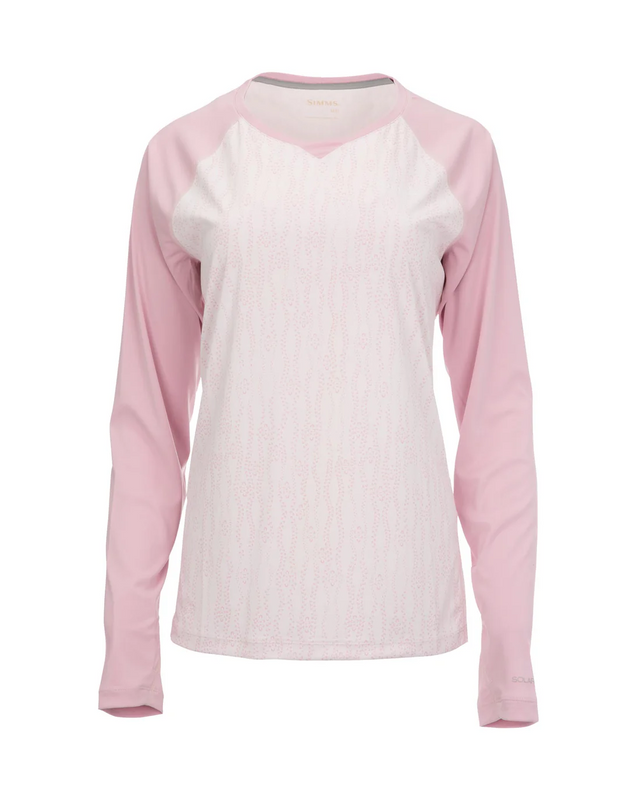 Simms Solarflex Womens Crew Shirt - Lilypad Cloud Pink [sz:l]