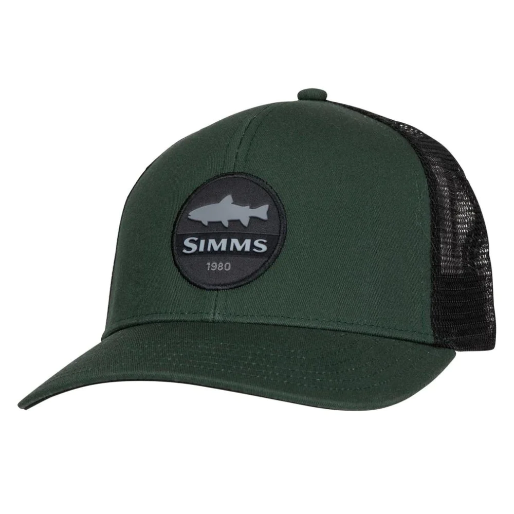 Simms Trout Patch Trucker Cap Foliage