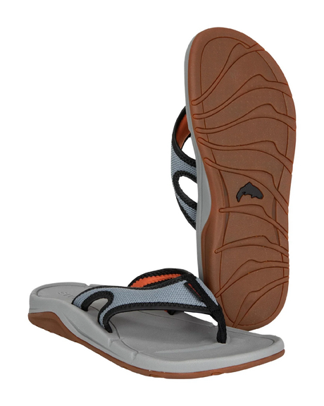 Simms Challenger Flip Flop Cinder [sz:10]