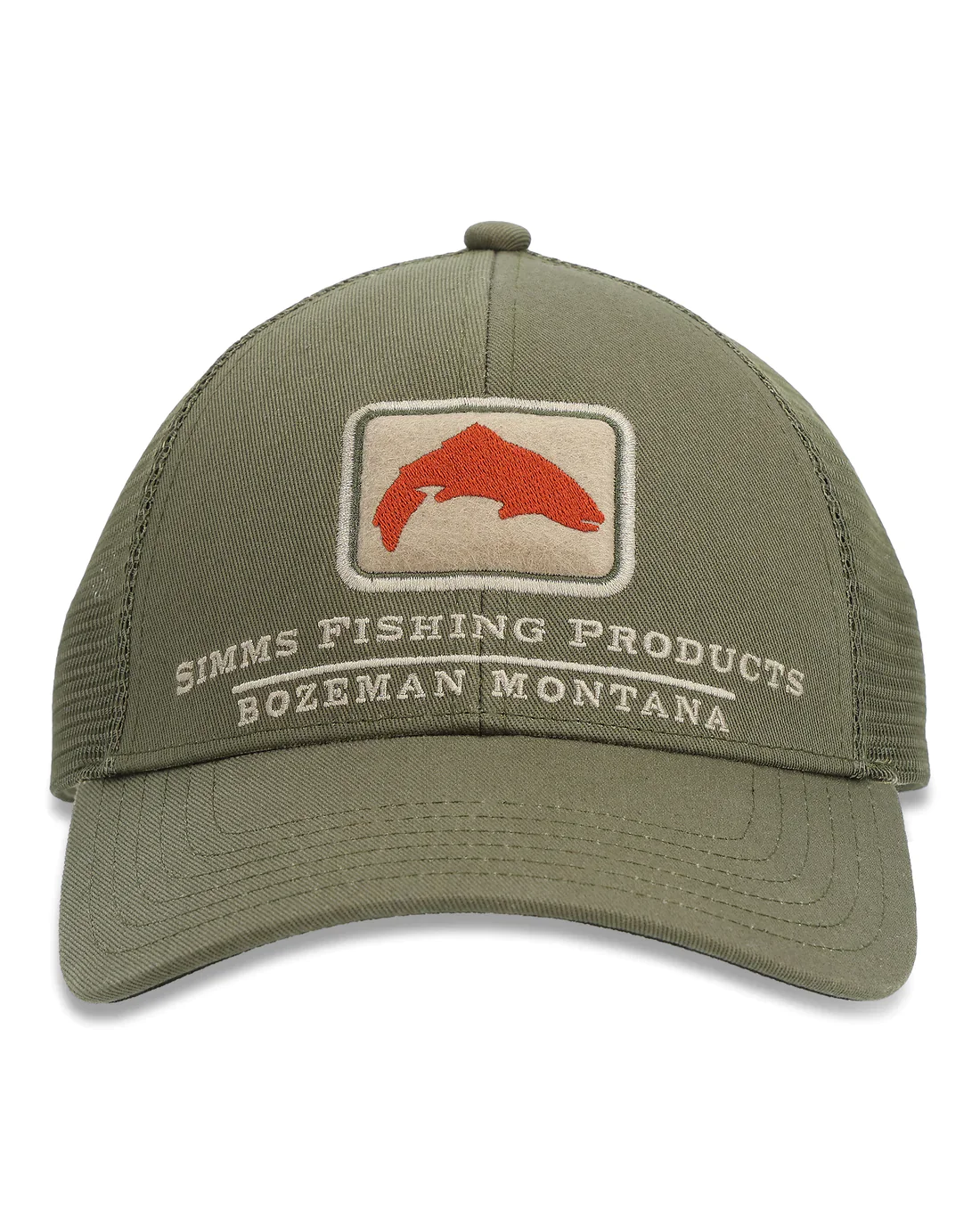 Simms Trout Icon Trucker Cap Riffle Green