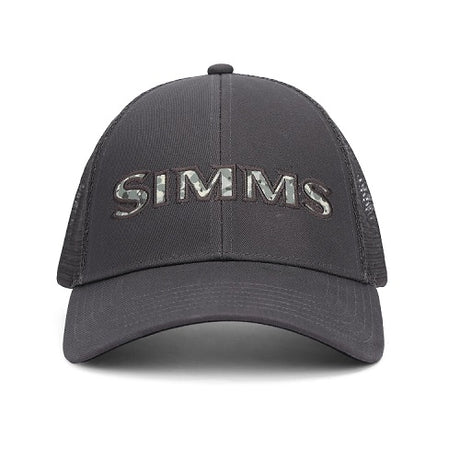 Simms Cap Trucker Single Haul Back Eddy Camo Fill Slate