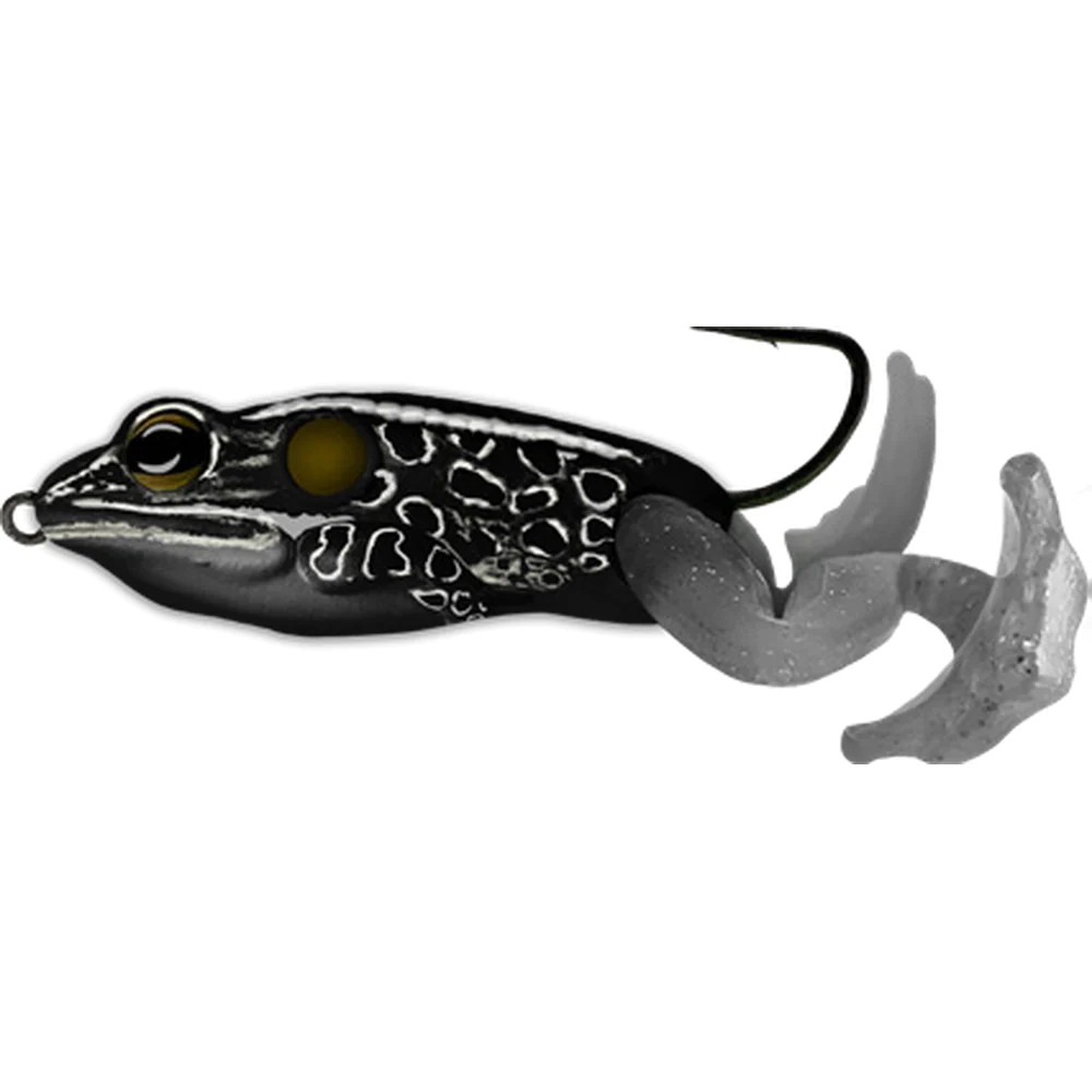 Live Target Ultimate Frog 2.5" Floating Stride Lure [cl:black]