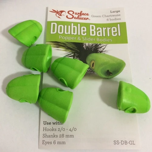 Seducer Double Barrel Fly Popper Chartreuse