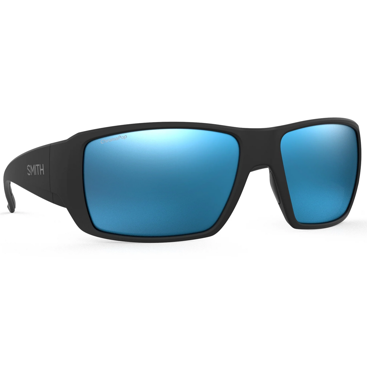 Smith Guides Choice Xl Polarised Sunglasses (matte Black Chromapop Blue Mirror)