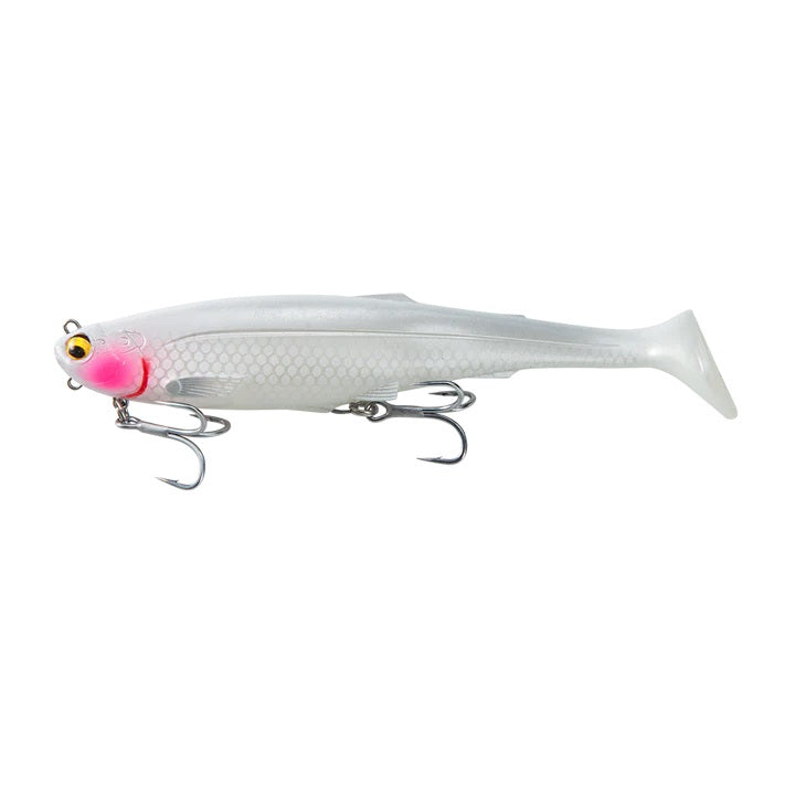 Irukandji Nimbus 200mm Pre-rigged Soft Plastic Swimbait Lure [cl:frost]