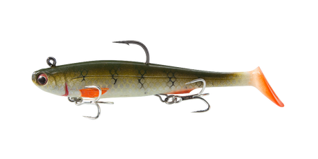 Irukandji Sicario Dtf 150mm Pre-rigged Soft Plastic Swimbait Lure [cl:hot Wings]