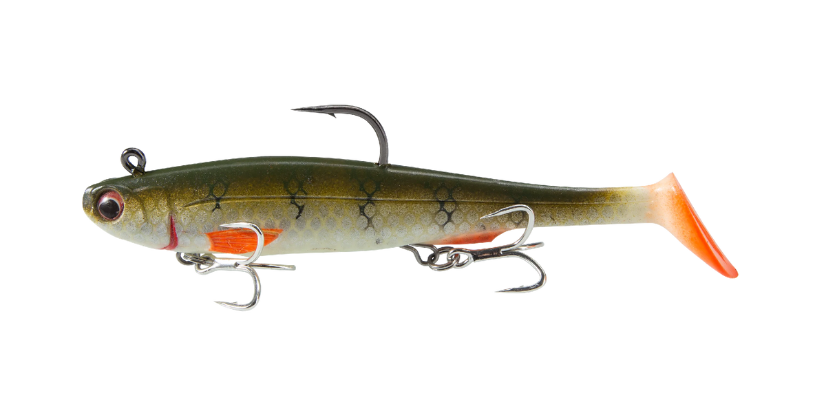 Irukandji Sicario Dtf 150mm Pre-rigged Soft Plastic Swimbait Lure [cl:hot Wings]