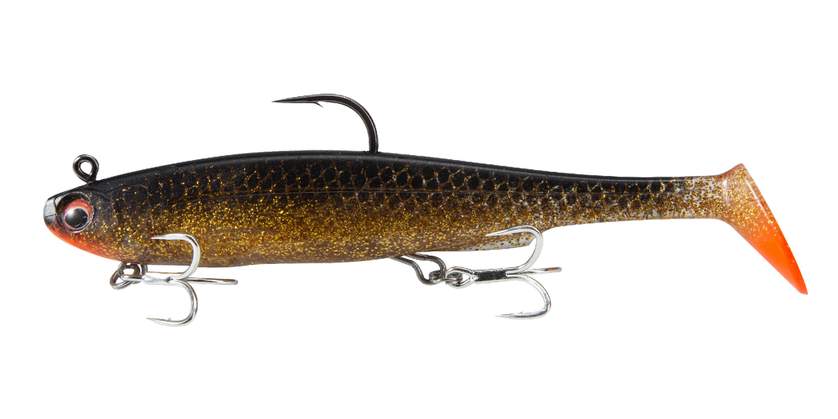 Irukandji Sicario Dtf 175mm Pre-rigged Soft Plastic Swimbait Lure [cl:ember]