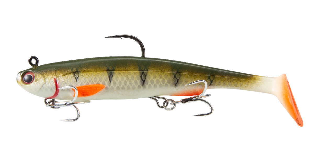 Irukandji Sicario Dtf 175mm Pre-rigged Soft Plastic Swimbait Lure [cl:hot Wings]